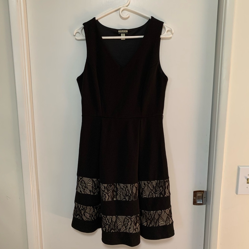 Little Black Dress with Lace Detail Medium